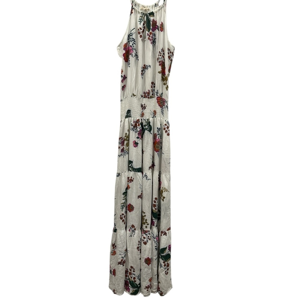 Love Stitch Women's High Neck Halter, Smocked Waist Maxi Dress